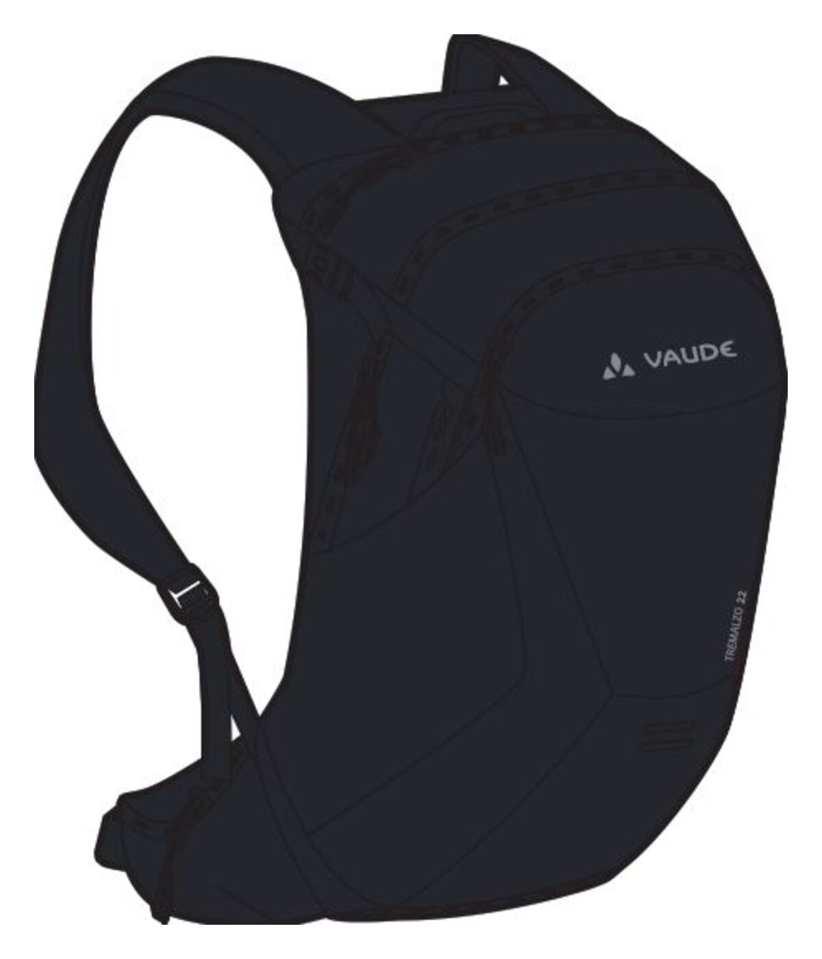 VAUDE Tremalzo 22 Rugzak zwart