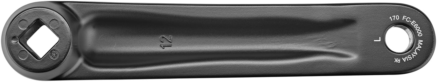 Shimano Steps FC-E6000 crankarm links zwart