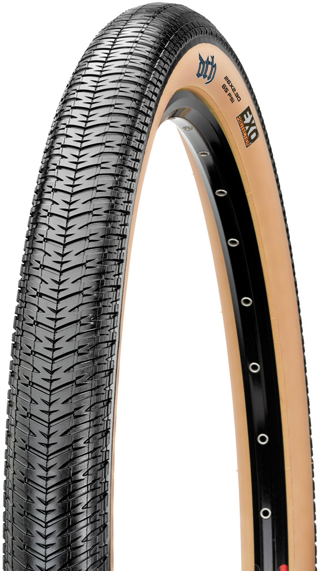 Maxxis DTH vouwband 26x2.30" MaxxPro EXO Tanwall zwart/lichtbruin
