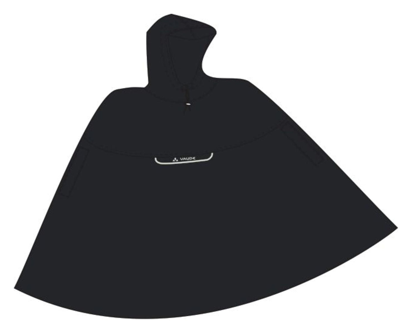 VAUDE Valdipino Poncho zwart uni