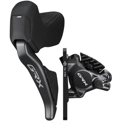 Shimano schijfrem GRX DI2 ST-RX825+BR-RX820,R,12v,H,Jkit D,z.Onz.,Flatm.25mm sokkel,RESIN Ice-T,1700mm BH90-JK-SSR zwart,met pin,1.landgrootte