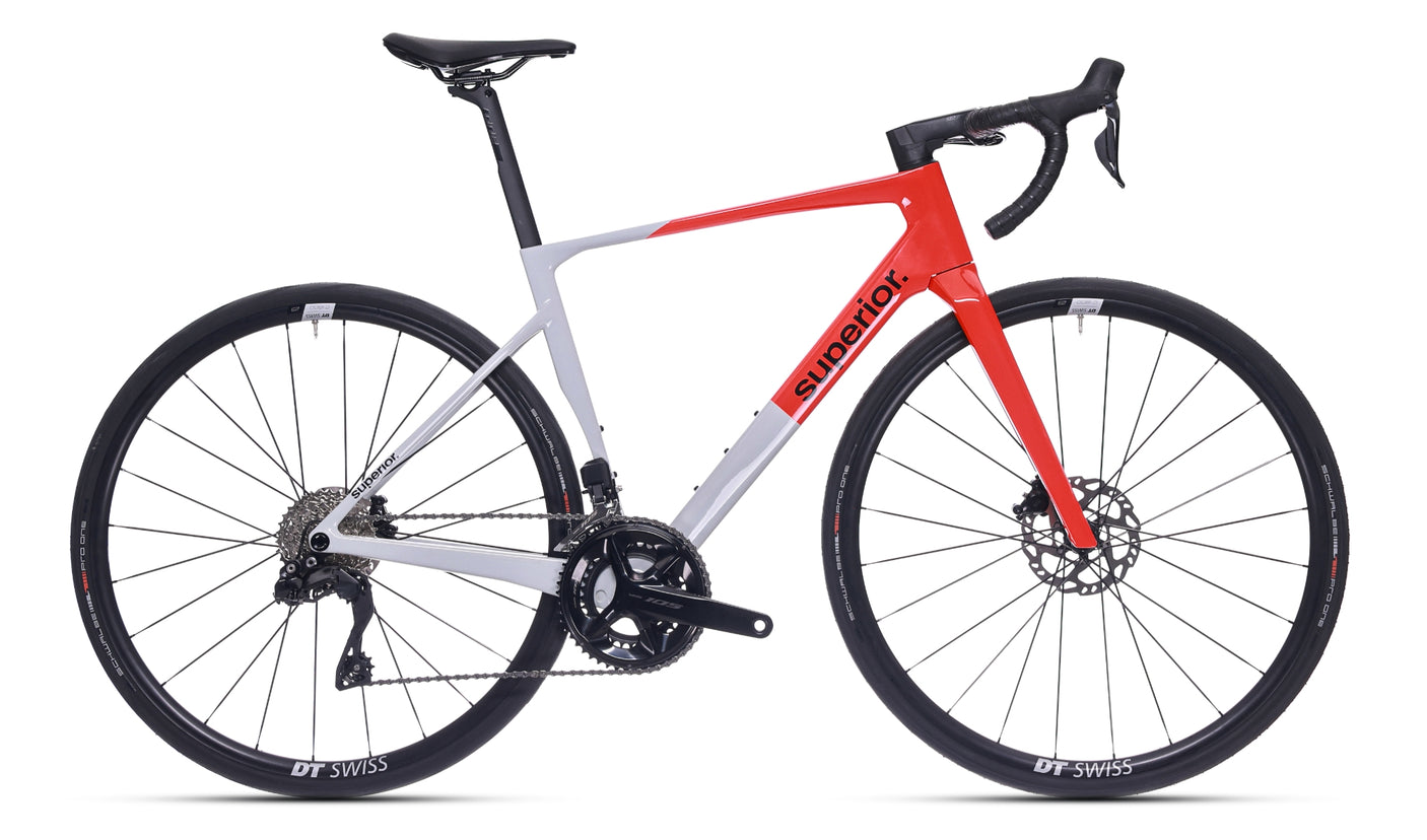 Superior XR 9.5 GF Gloss Grijs / Rood