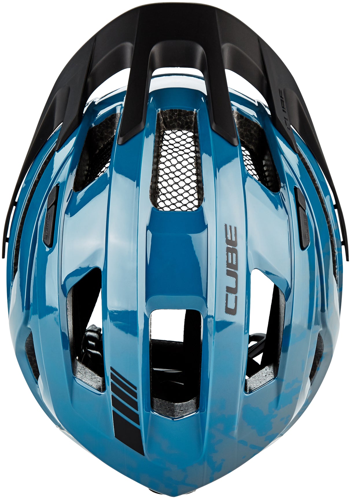 CUBE helm STEEP glanzend blauw