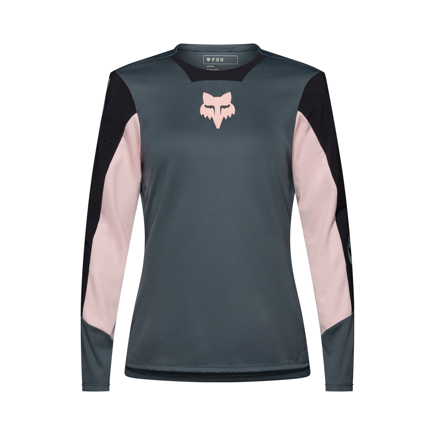 Fox W Defend LS Jersey Creatie Diep Kobaltblauw