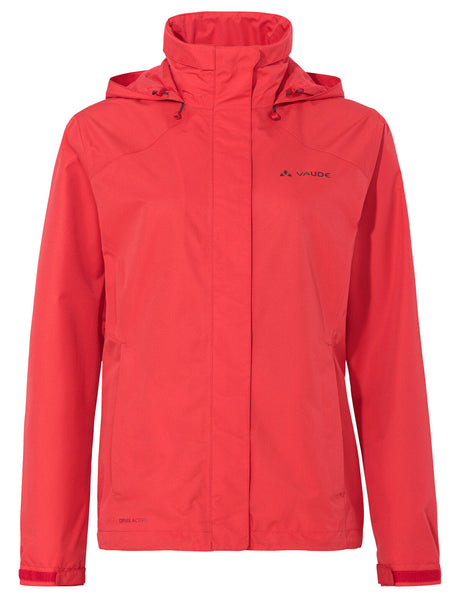 VAUDE Escape Bike Light Jacket Dames rood