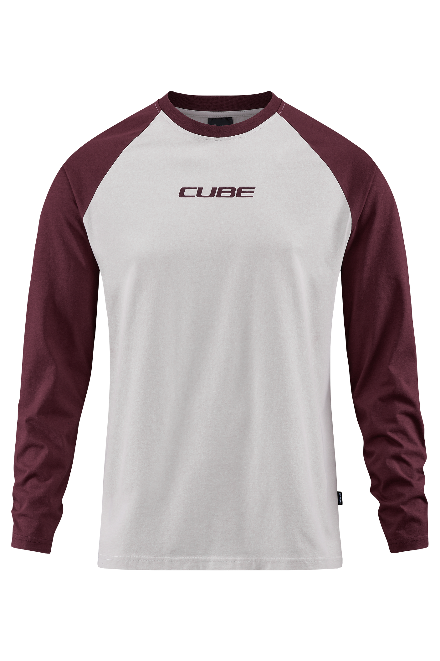CUBE Organic longsleeve rood´n´beige
