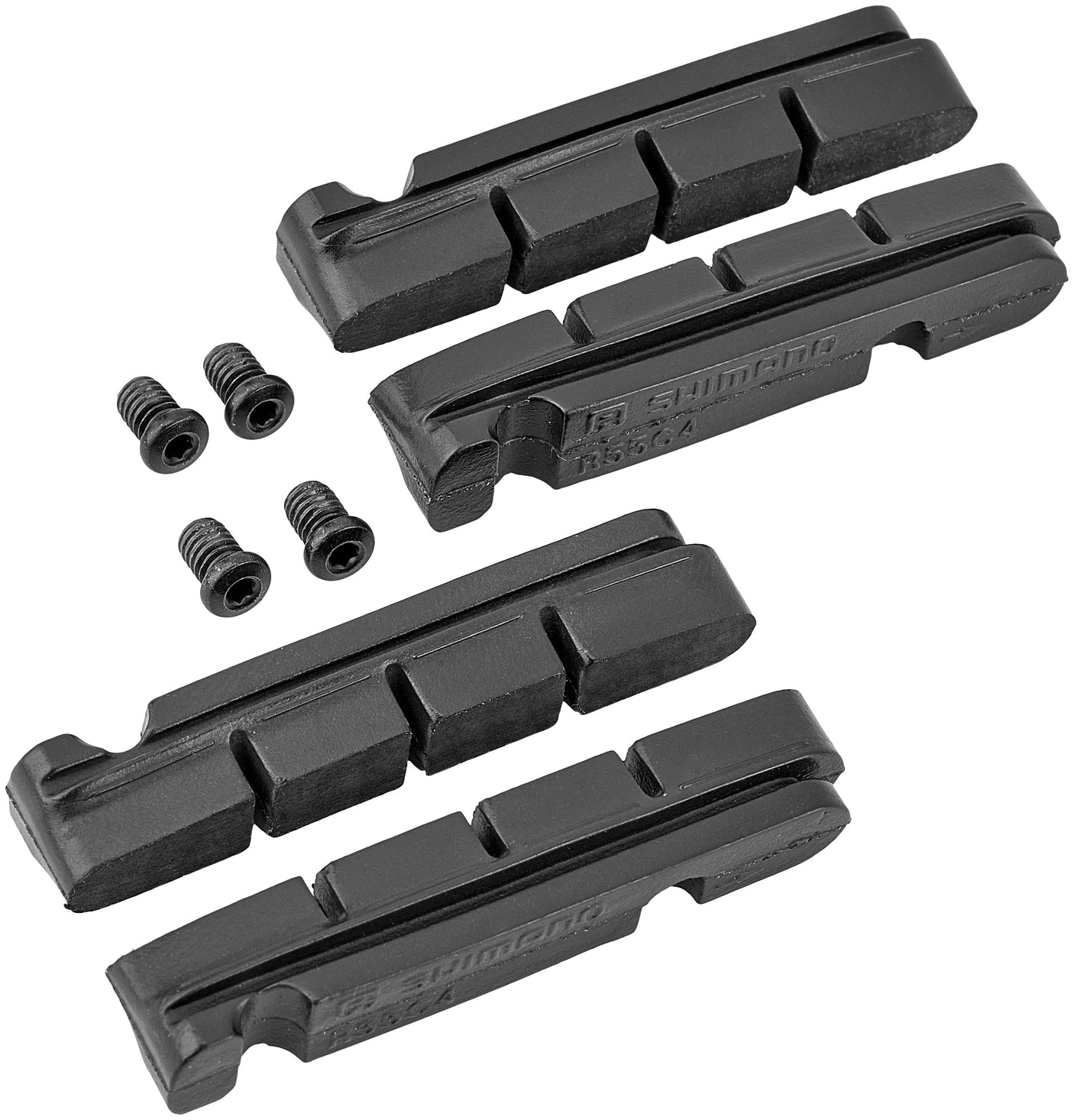 Shimano R55C4 Cartridge remblokken voor aluminium velgen zwart