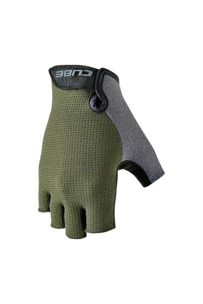 Cube Handschoenen CMPT Comfort korte vingers TM rietgroen