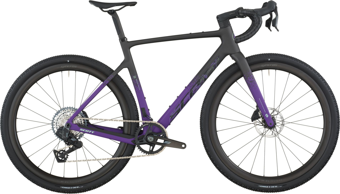 Scott Addict Gravel 20 carbon zwart/indigo paars