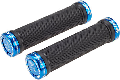 Reverse Lock-On grips zwart/blauw