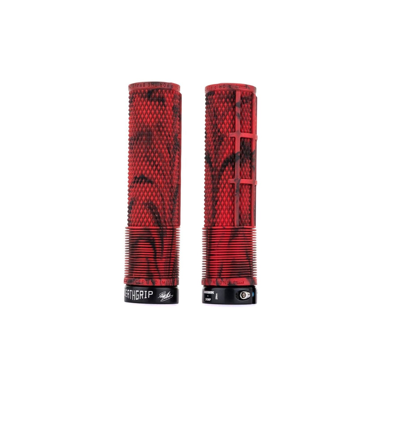 DMR Brendog DeathGrip Lock-On handvatten Ø31,3mm marmerrood