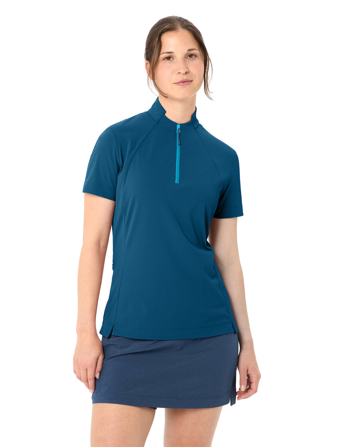 VAUDE Dames Adlux HZ Shirt shore blue