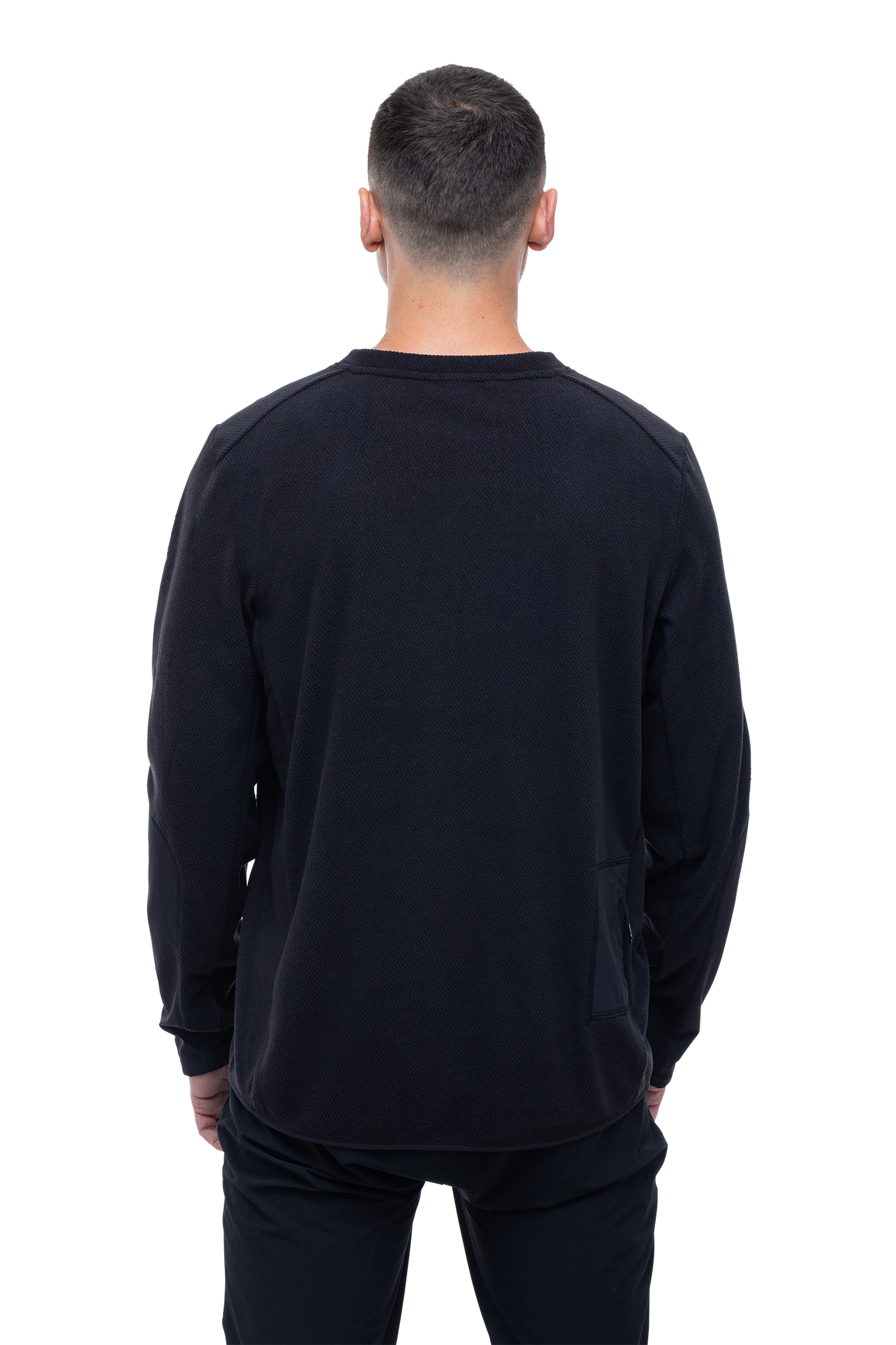 CUBE ATX Fleece shirt lange mouw zwart
