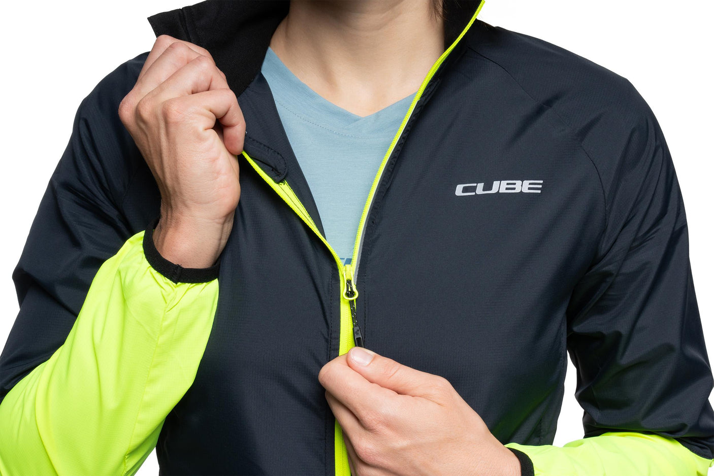 Cube WS Windjacke CMPT zwart´n´geel