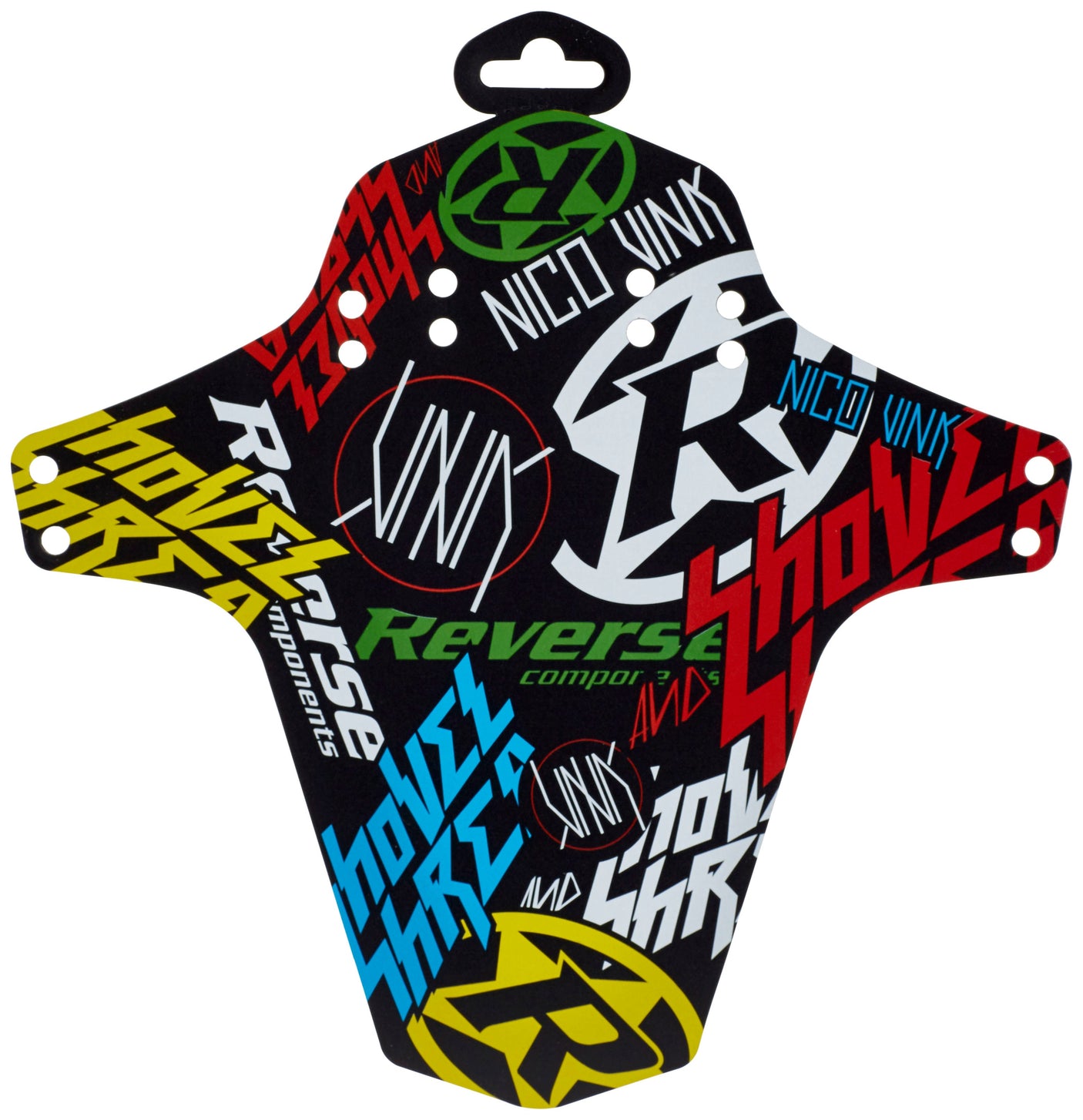 Reverse Nico Vink-Stickerbomb spatbord kleurrijk