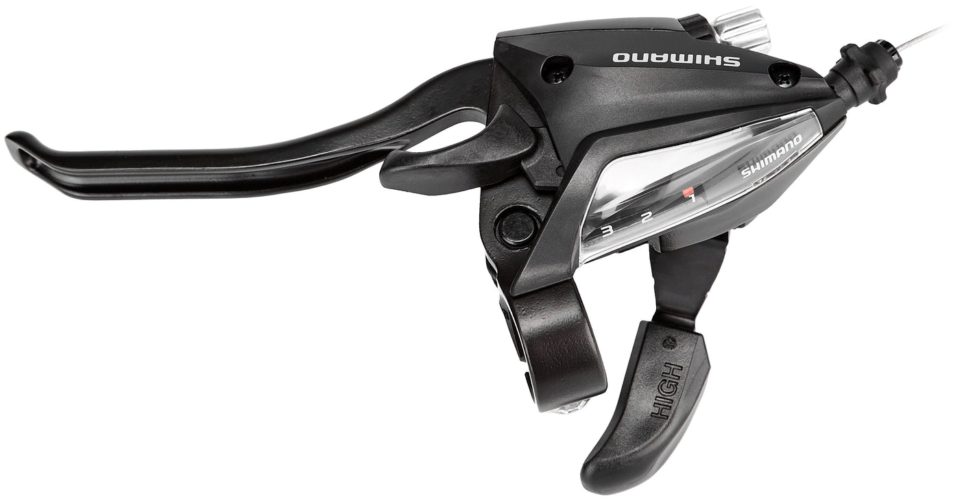 Shimano ST-EF500-4 schakelpook/remhendel VR 3-speed zwart