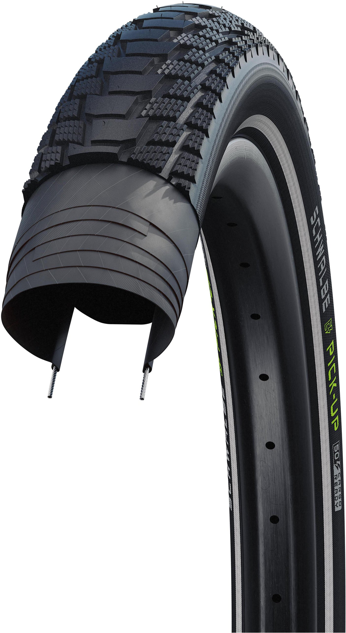 Schwalbe Pick-Up Performance Draadband 26x2.60" Super Defense TwinSkin Reflex Addix zwart