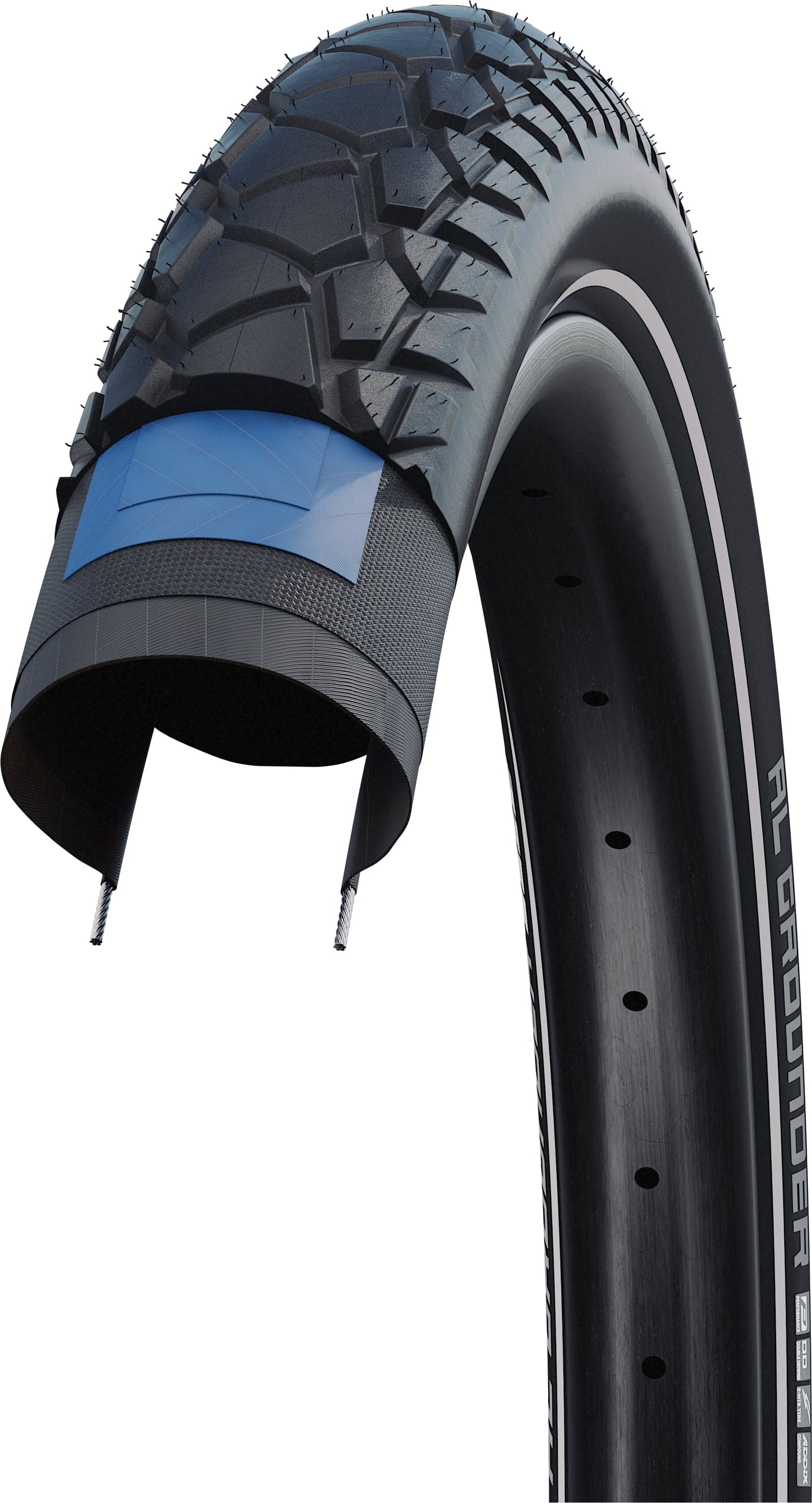 SCHWALBE Al Grounder Performance Draadband 27.5x2.60" RaceGuard E-50 Reflex zwart