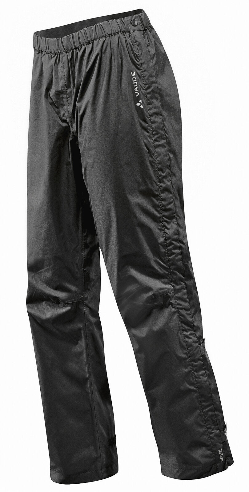 VAUDE Fluid Full-zip Broek II S/S Heren zwart