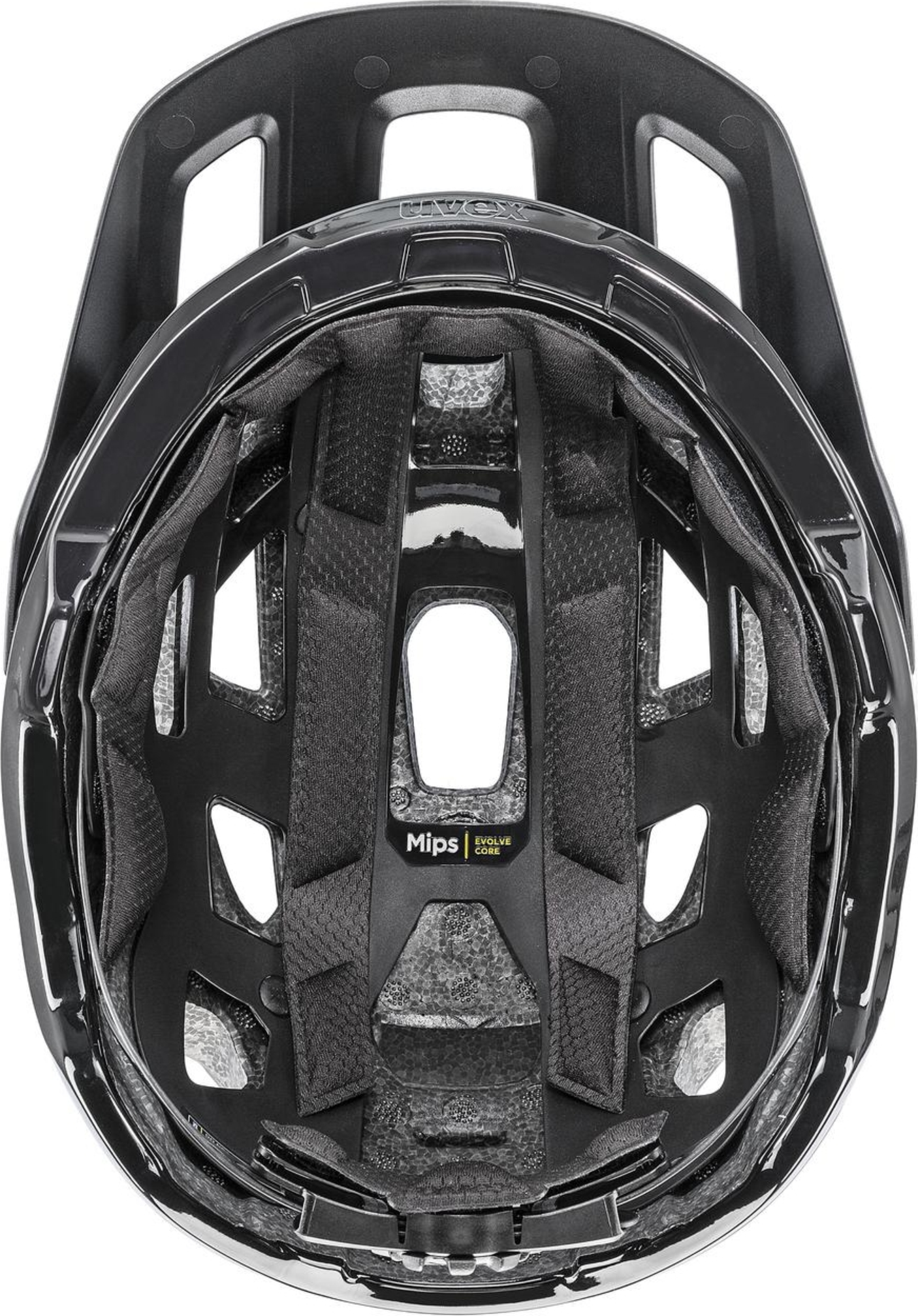uvex React Mips MTB-helm Zwart Mat