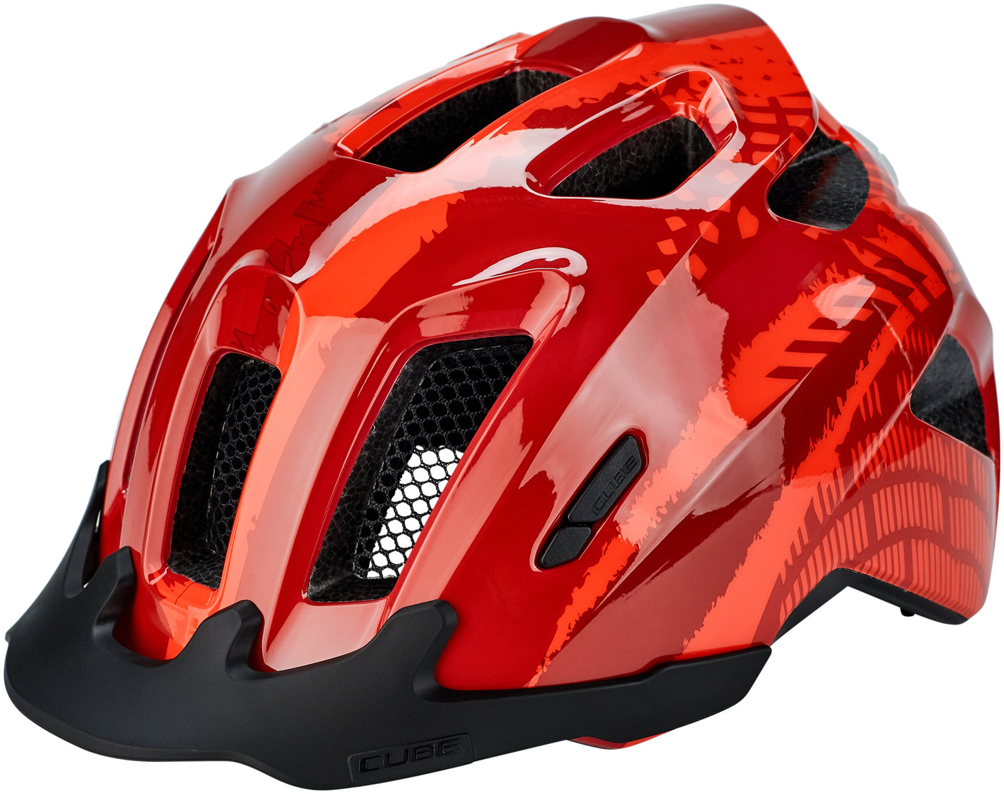 CUBE Helm ANT Kinder rood splash