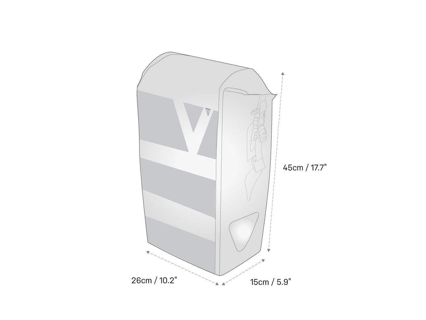 Topeak DryBag bagagedragerzak 20l zwart