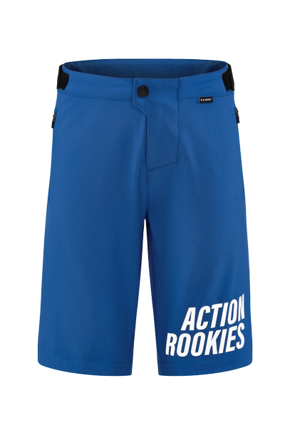 Cube MTB Baggy Short ROOKIE X Actionteam blauw