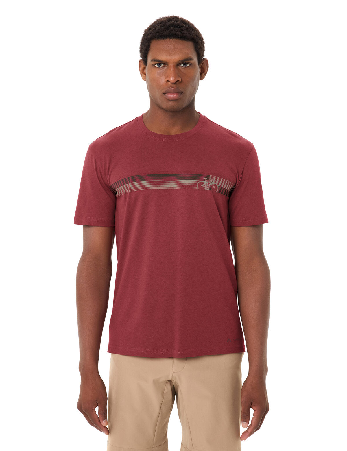 VAUDE Heren Fietsshirt V redeva/rood