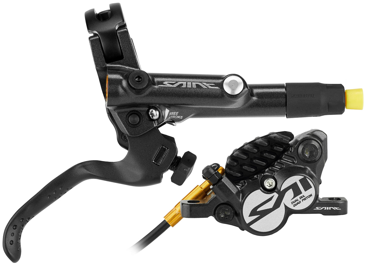 Shimano Saint BR-M820 Schijfrem Achterwiel H03C Metaal zwart/zilver