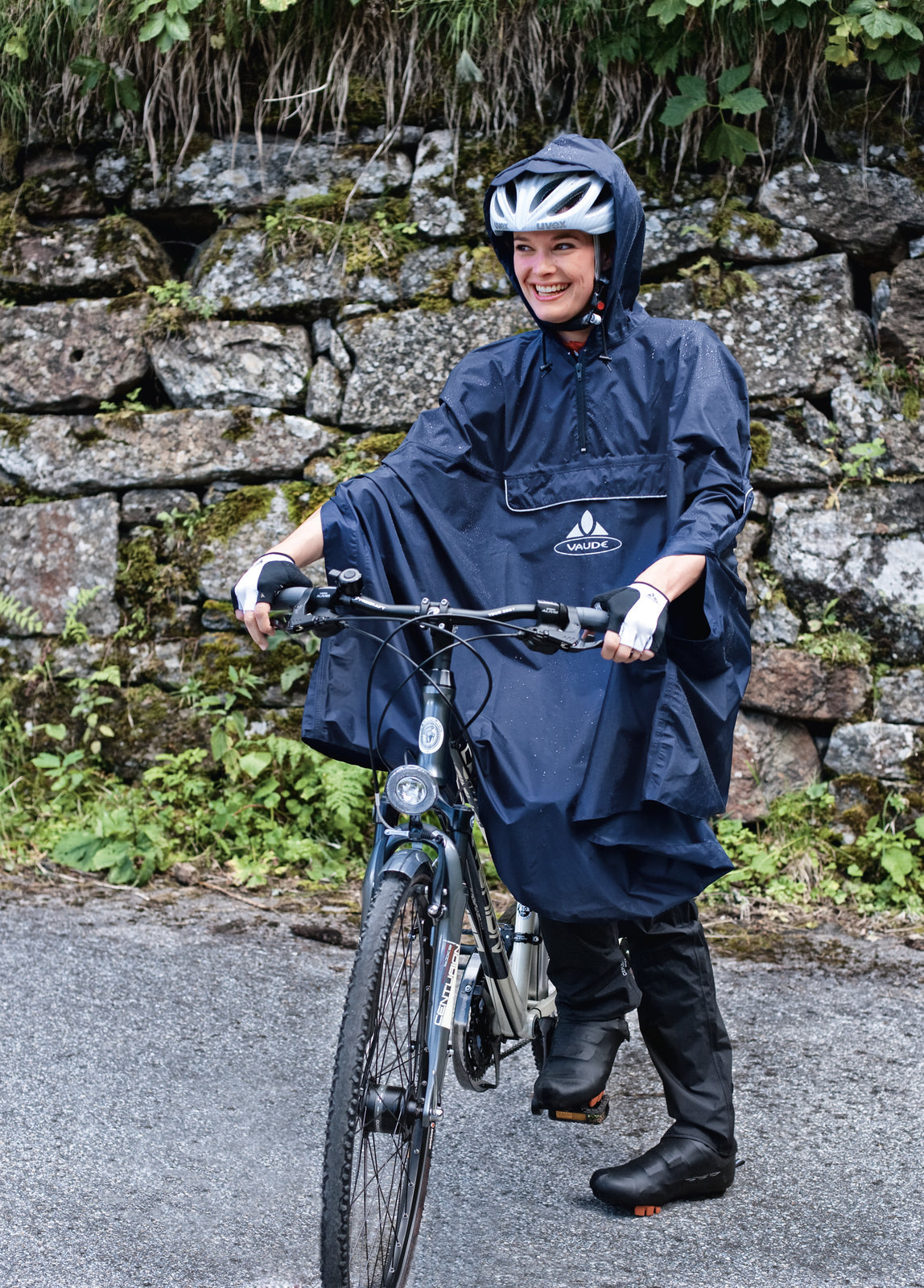 VAUDE Valdipino Poncho zwart