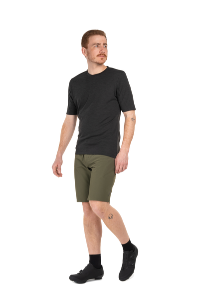 Cube GRAVEL Fietsshirt korte mouw grijs