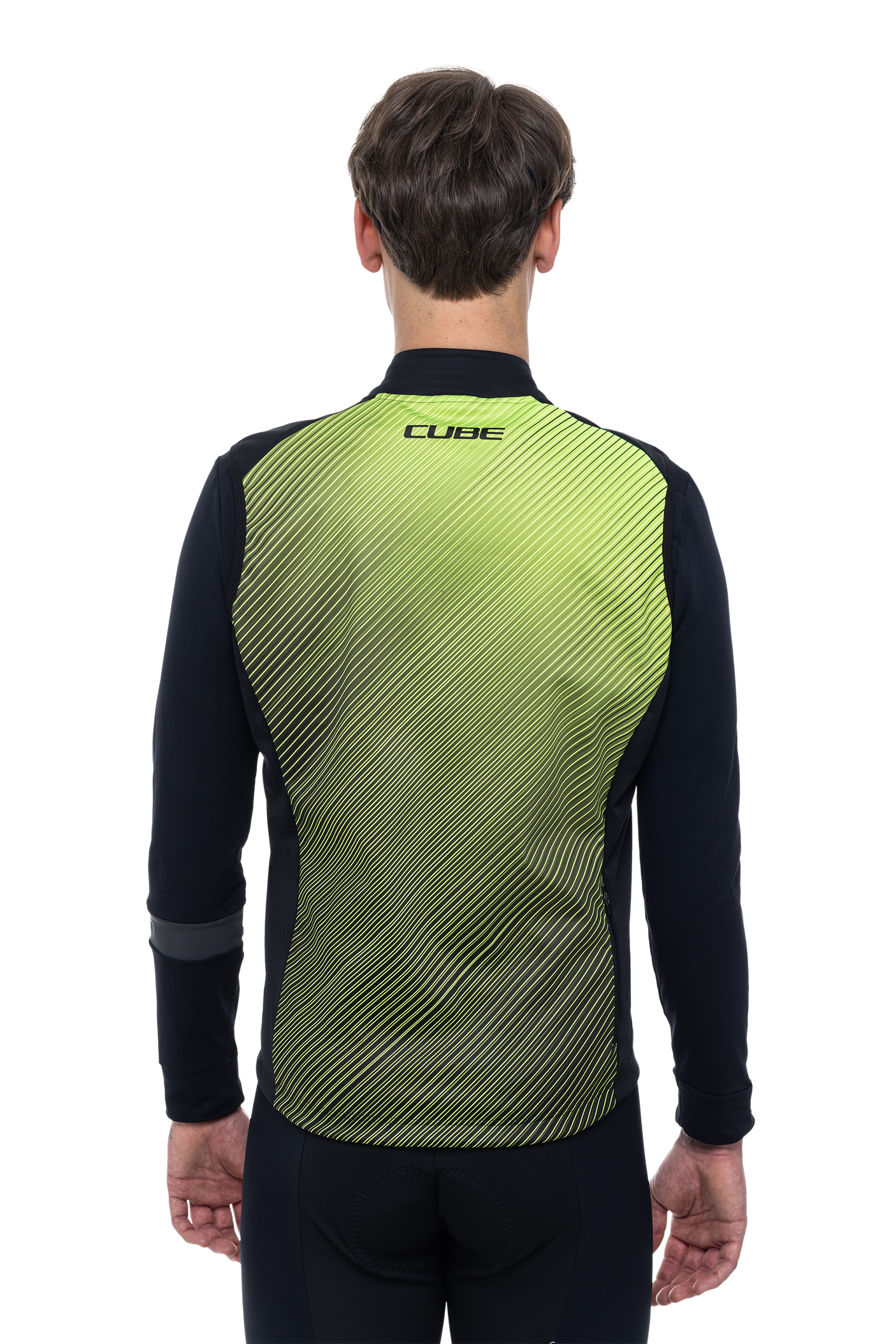 CUBE BLACKLINE Softshellbodywarmer Safety black´n´neon yellow