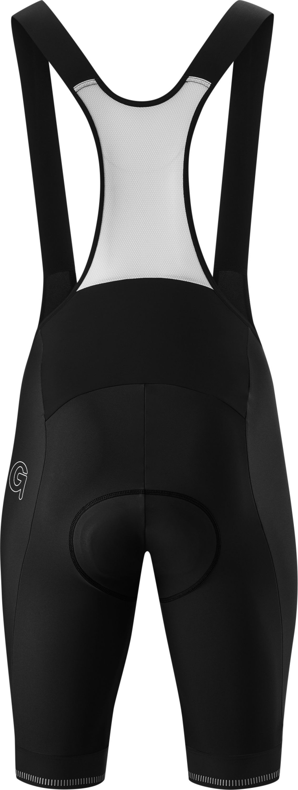 Gonso SITIVOBIB - Heren fietsbroek met bretels zwart / fel groen