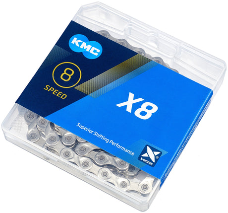 KMC X8 ketting 6-/7-/8-speed zilver