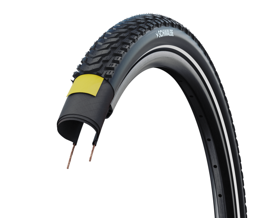 Schwalbe MARATHON MONDIAL PRO Evolution V-Guard ADDIX 26" zwart-reflecterend