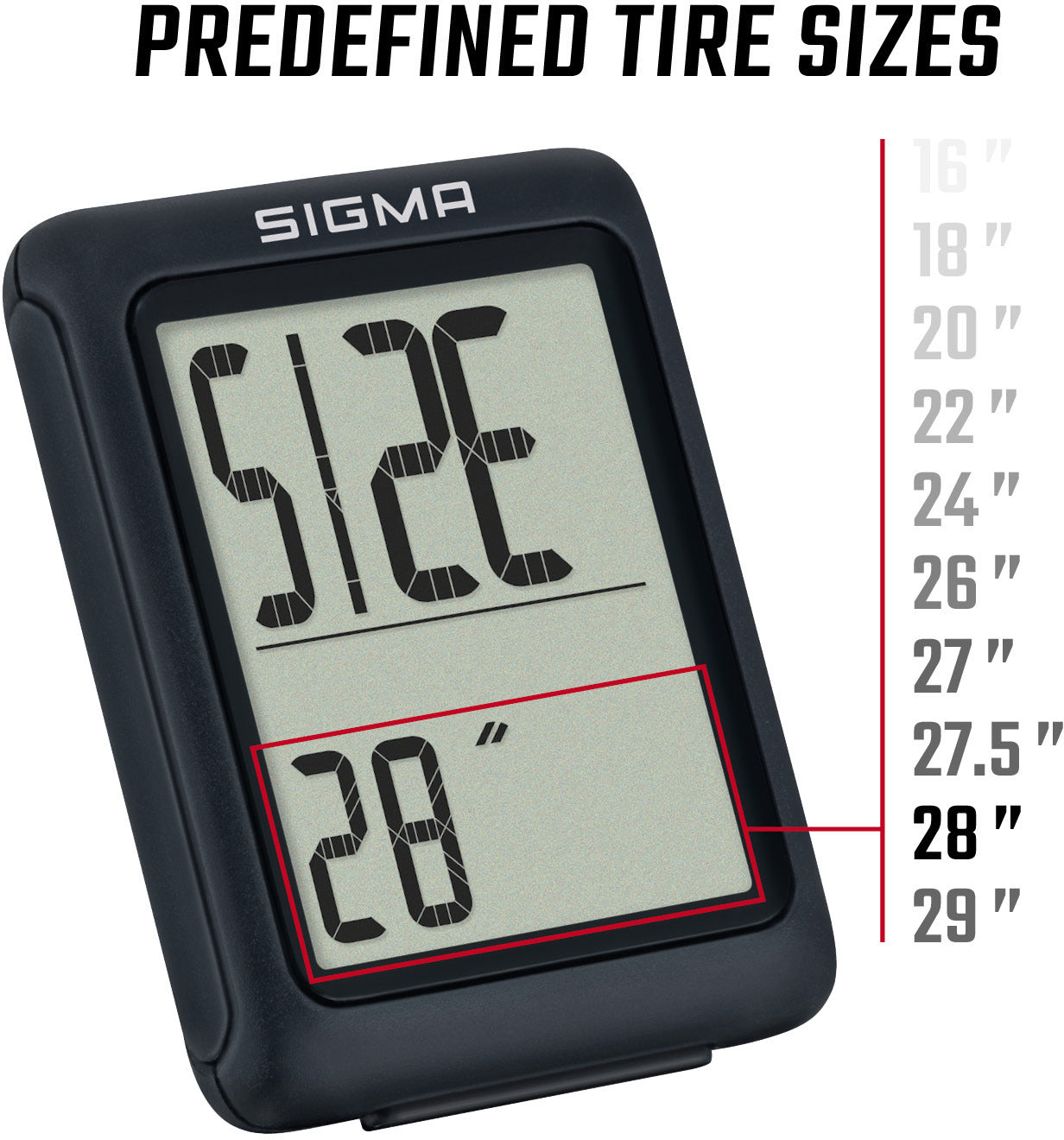 Sigma BC 5.0 bedrade fietsteller