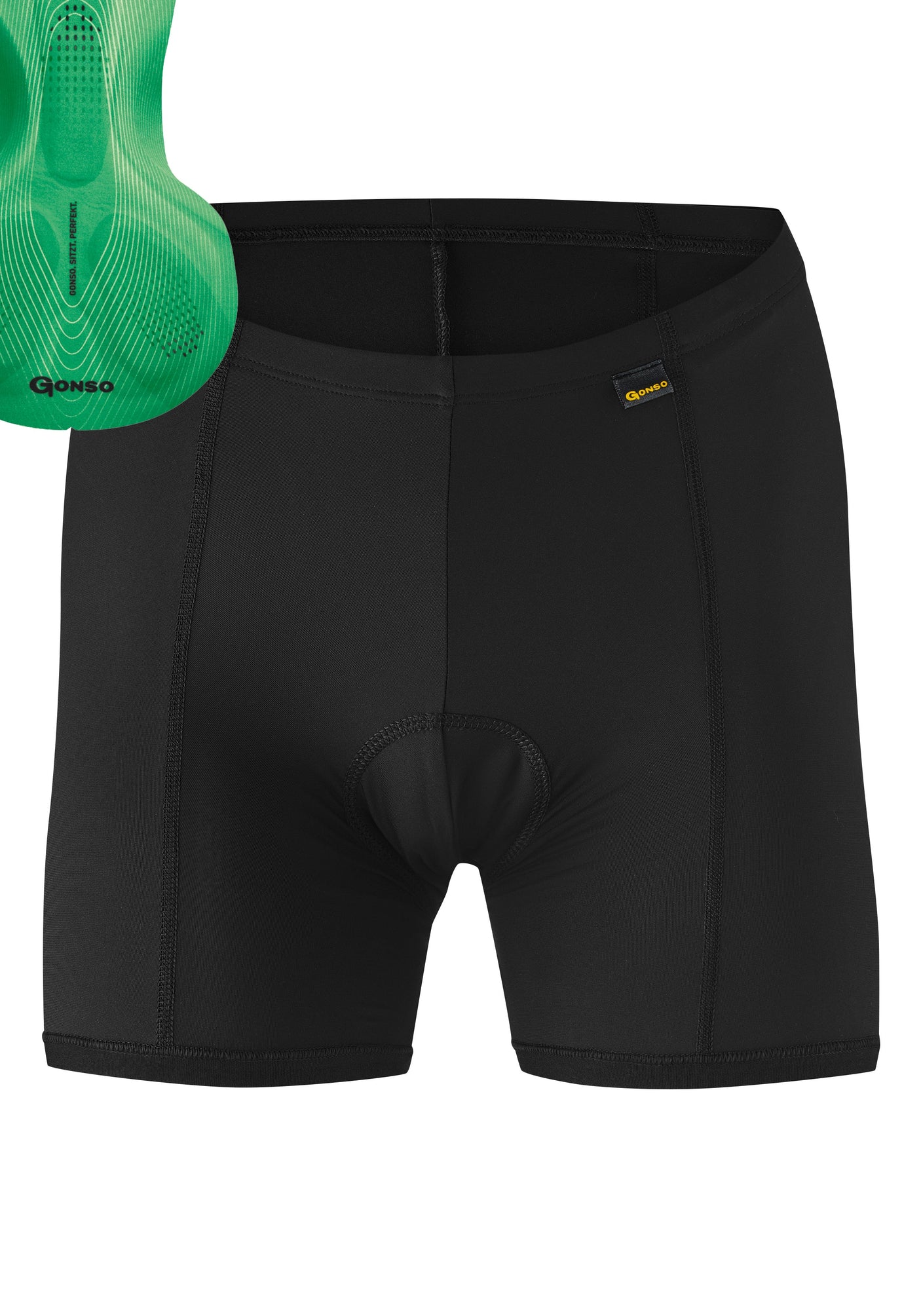 Gonso Sitivo U Dames Zwart / Fel Groen