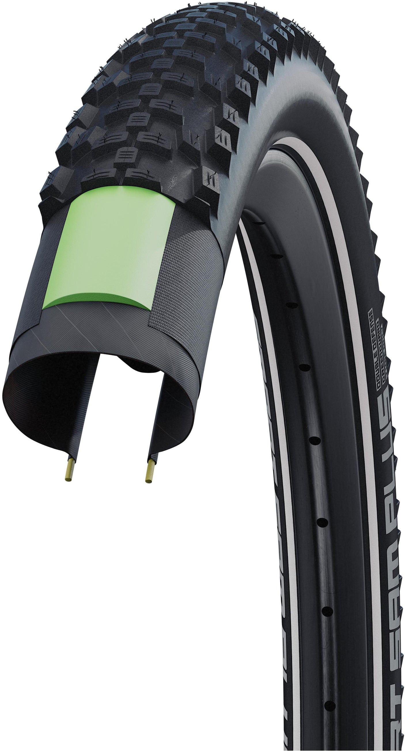 Schwalbe Smart Sam Plus Performance Draadband 29x2.25" DD GreenGuard SnakeSkin Reflex Addix zwart