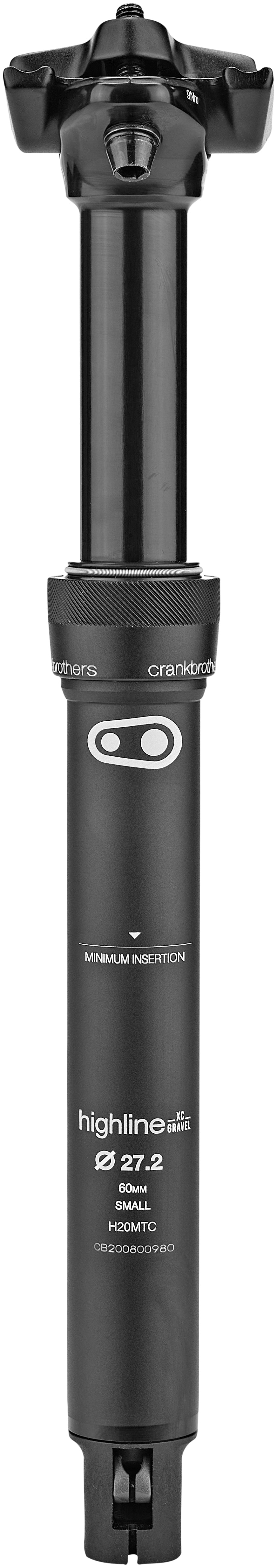Crankbrothers Highline XC/Gravel Telescopische zadelpen Ø27,2mm zwart