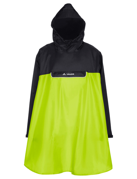 VAUDE Covero Poncho II neon geel/zwart