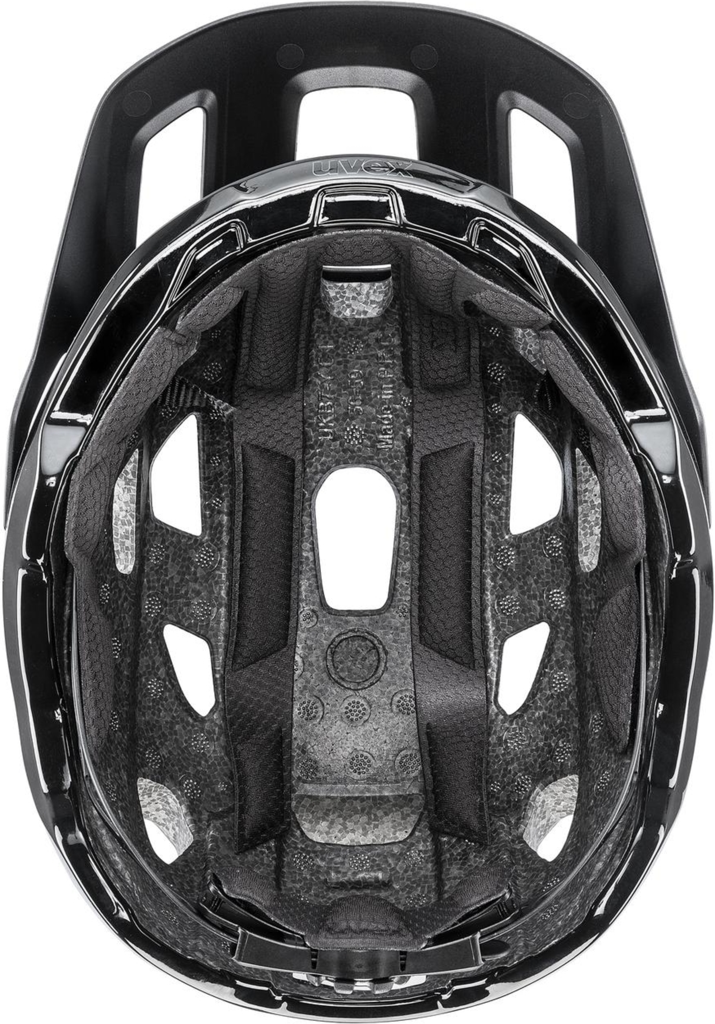 uvex React MTB-helm Zwart Mat