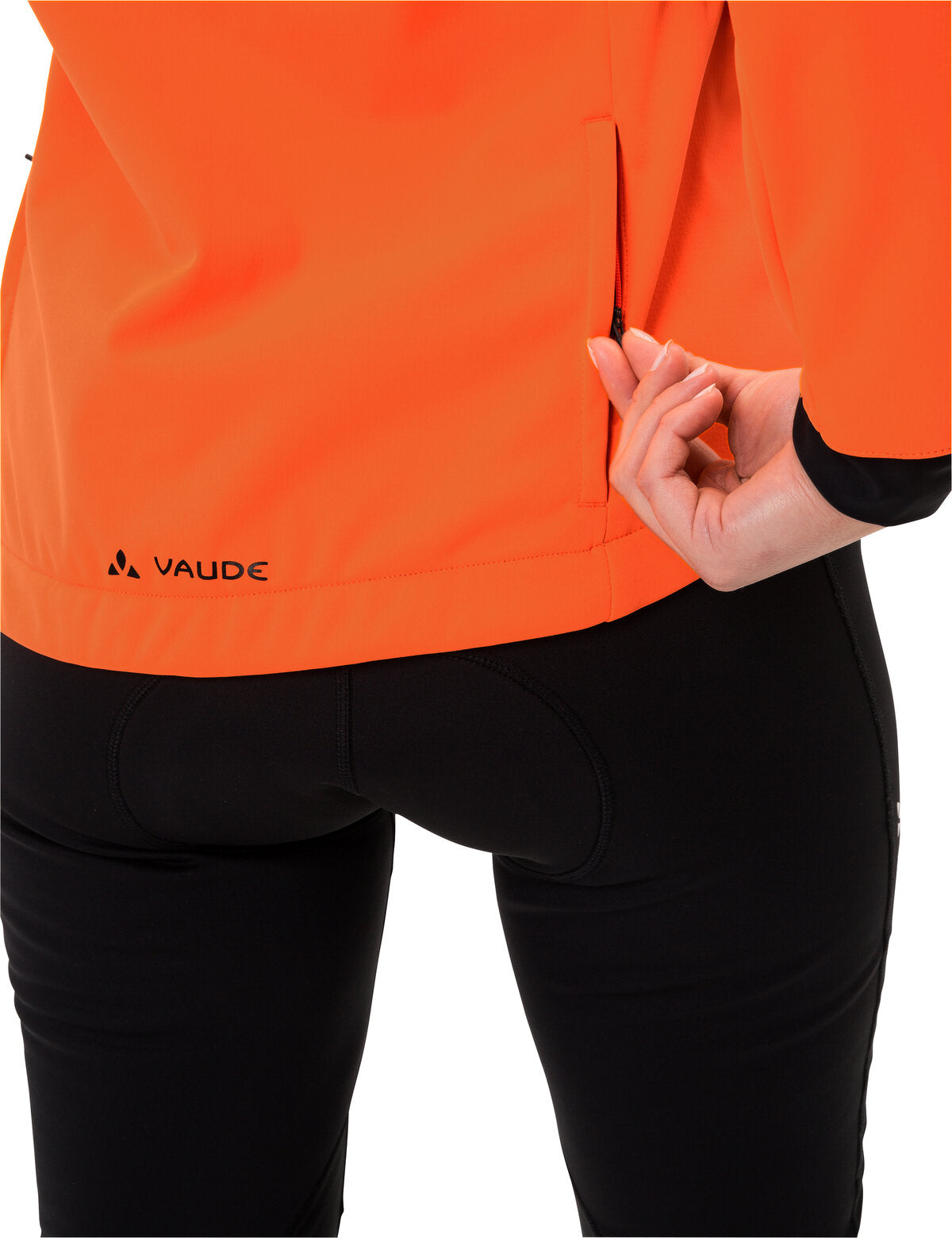 VAUDE Posta Softshell Jas Dames neon oranje