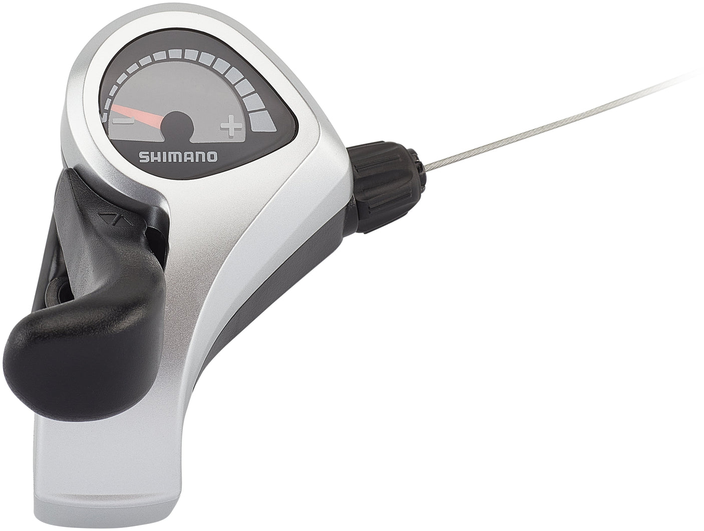 Shimano Tourney SL-TX50 duimschakelaar 3-voudig links Frictie zilver/zwart