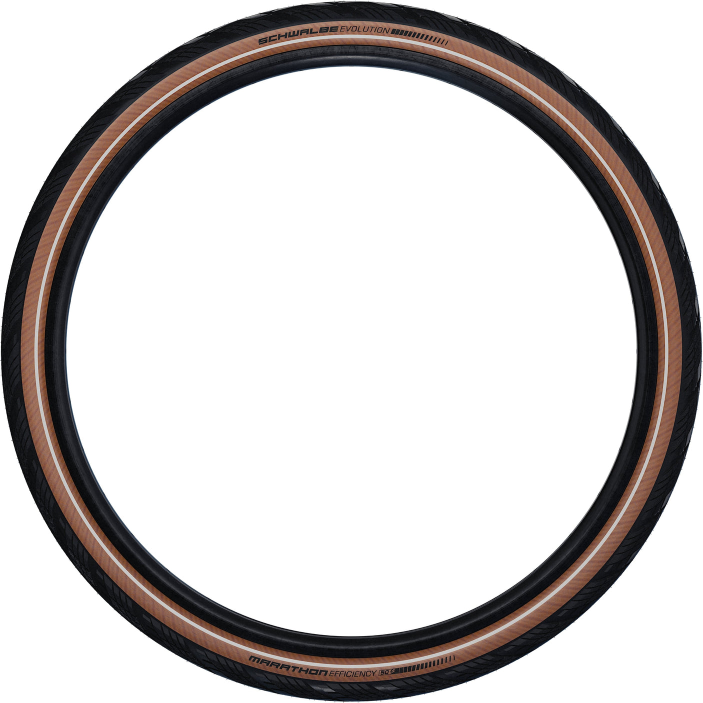 SCHWALBE Marathon Efficiency Evo vouwband 28x2.15" Addix Race V-Guard E-50 TLE Reflex zwart/transparant