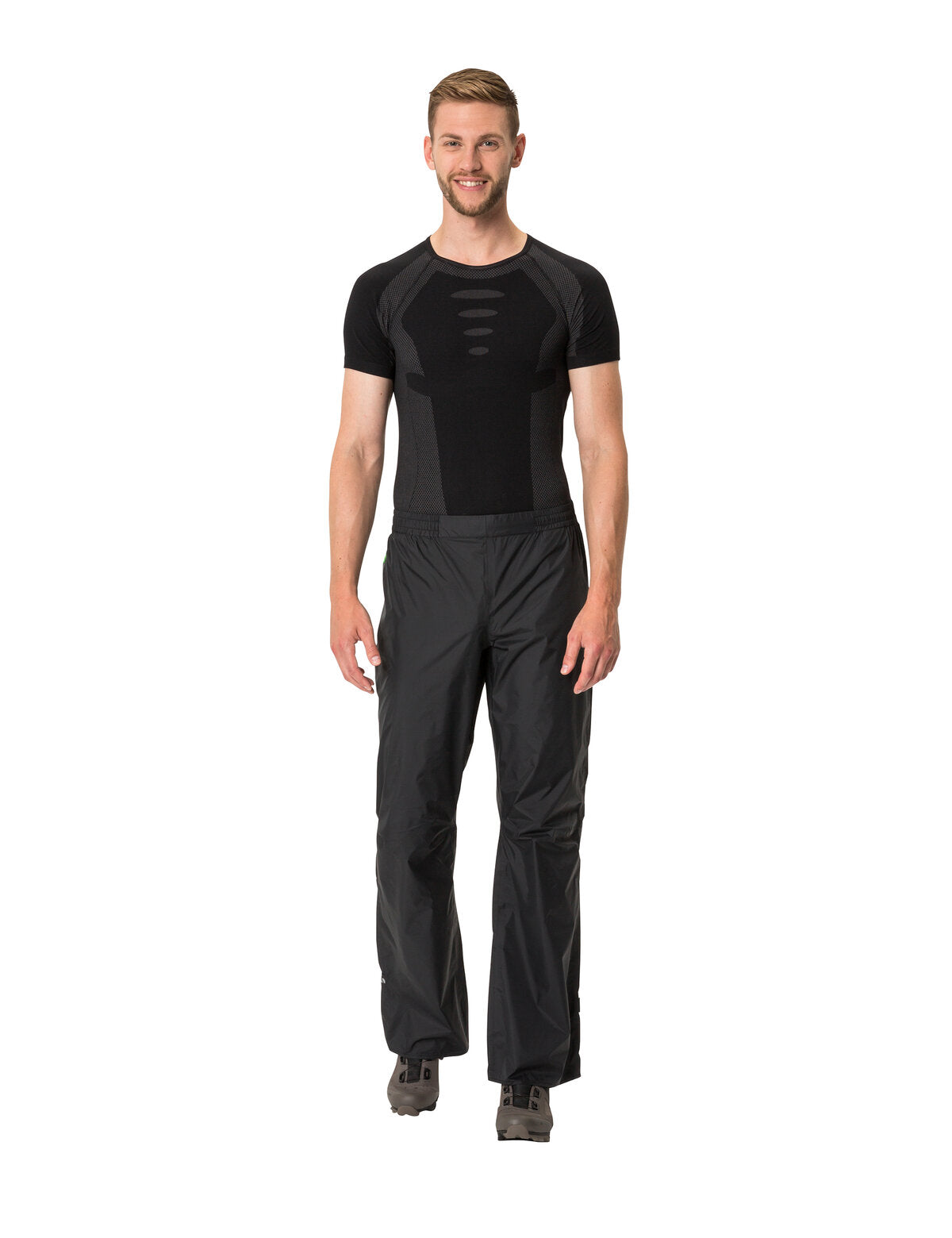 VAUDE Drop Pants II Heren zwart/zwart