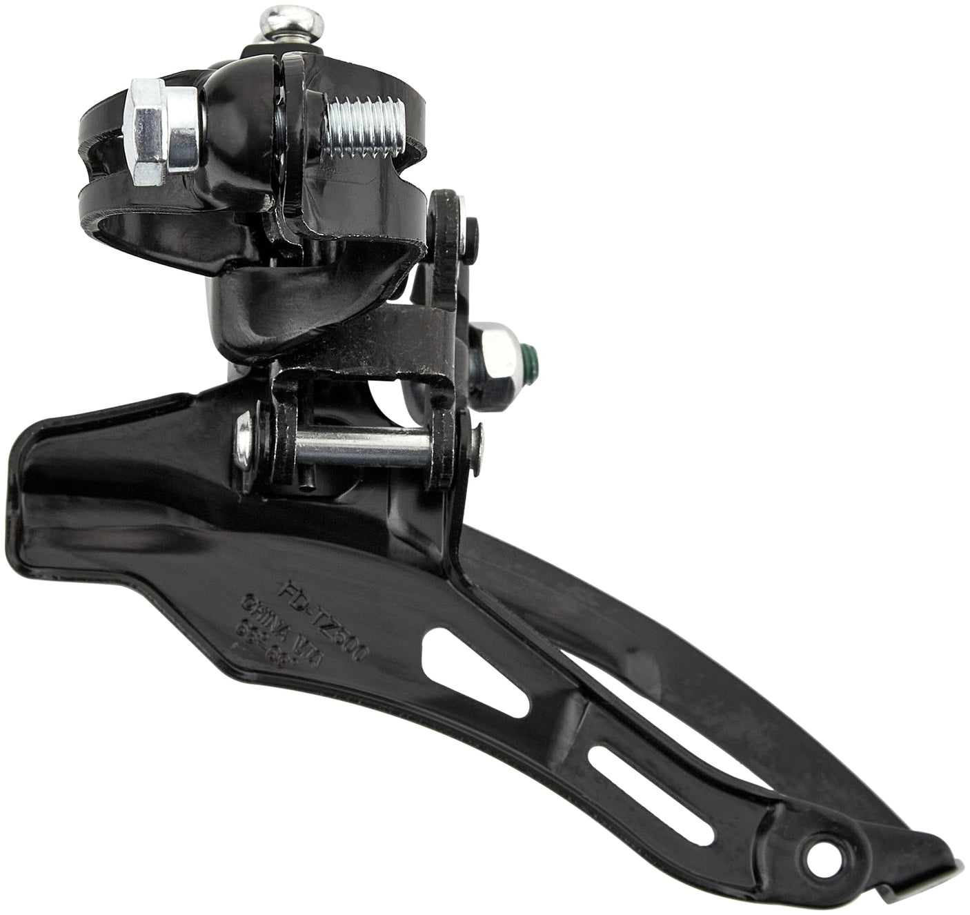 Shimano Tourney TZ FD-TZ500 Voorderailleur 3x6/7-speed Down Swing Klem diep zwart