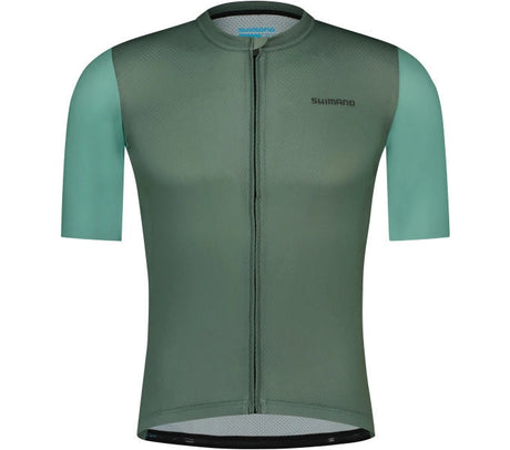Shimano ARIA Korte Mouwen Jersey Restore Groen