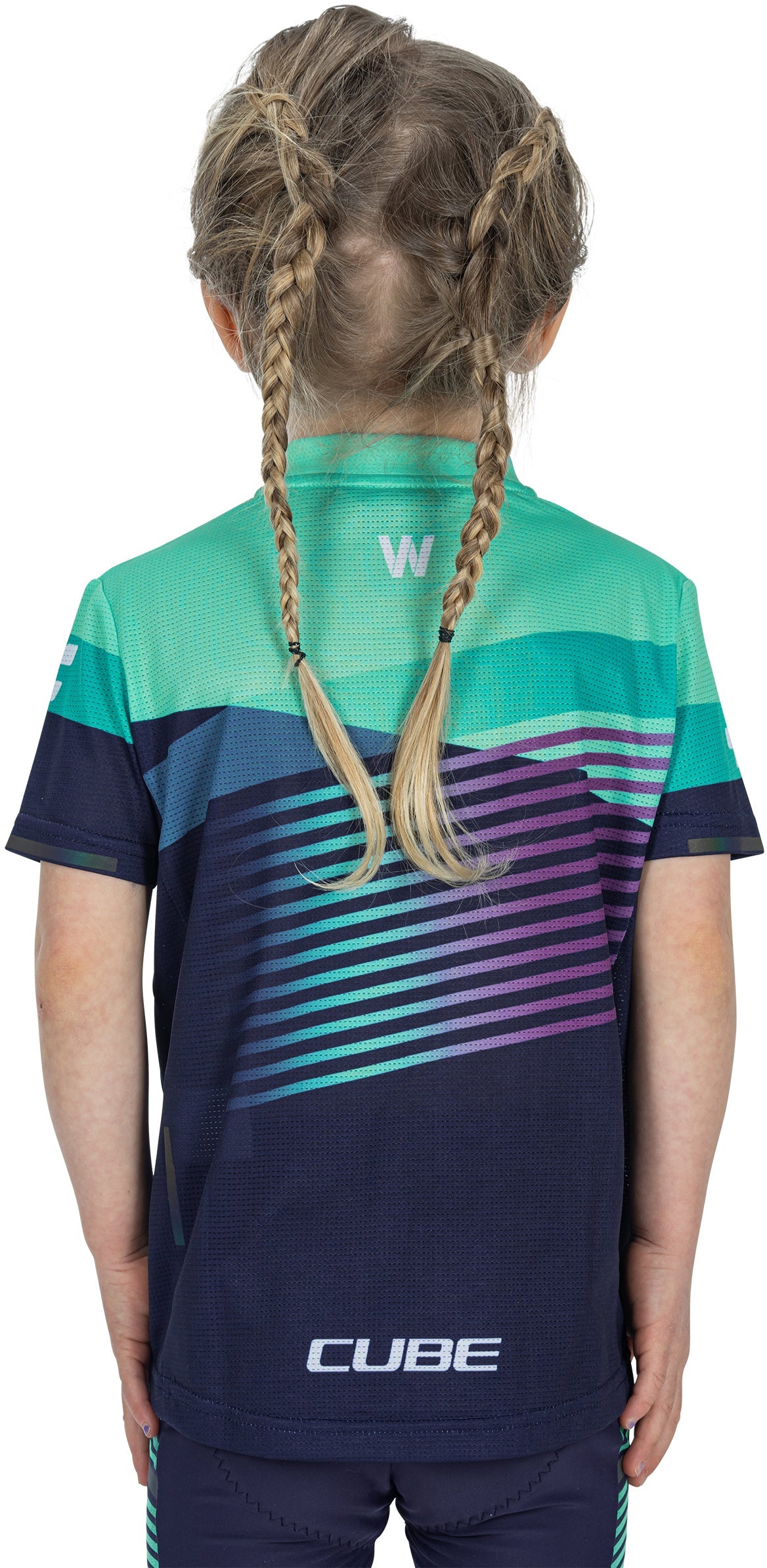 CUBE TEAMLINE Trui ROOKIE korte mouw blue´n´mint