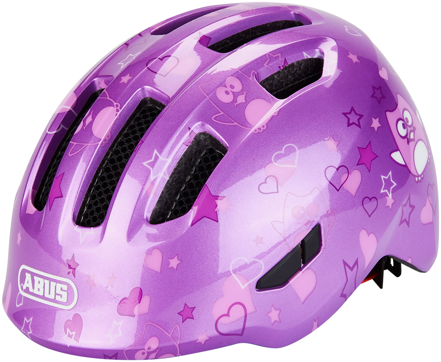 ABUS Smiley 3.0 Helm Kids paars ster
