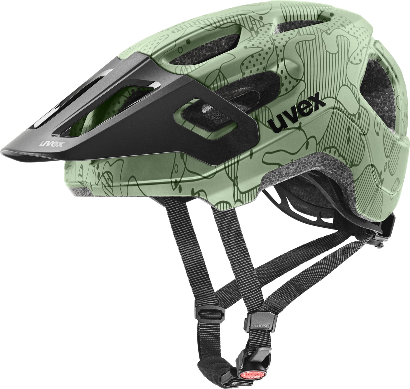 uvex React Jr. kinderhelm Moss Green Altimeter mat